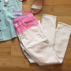 Hudson Krista Skinny Ombré Crop Jeans